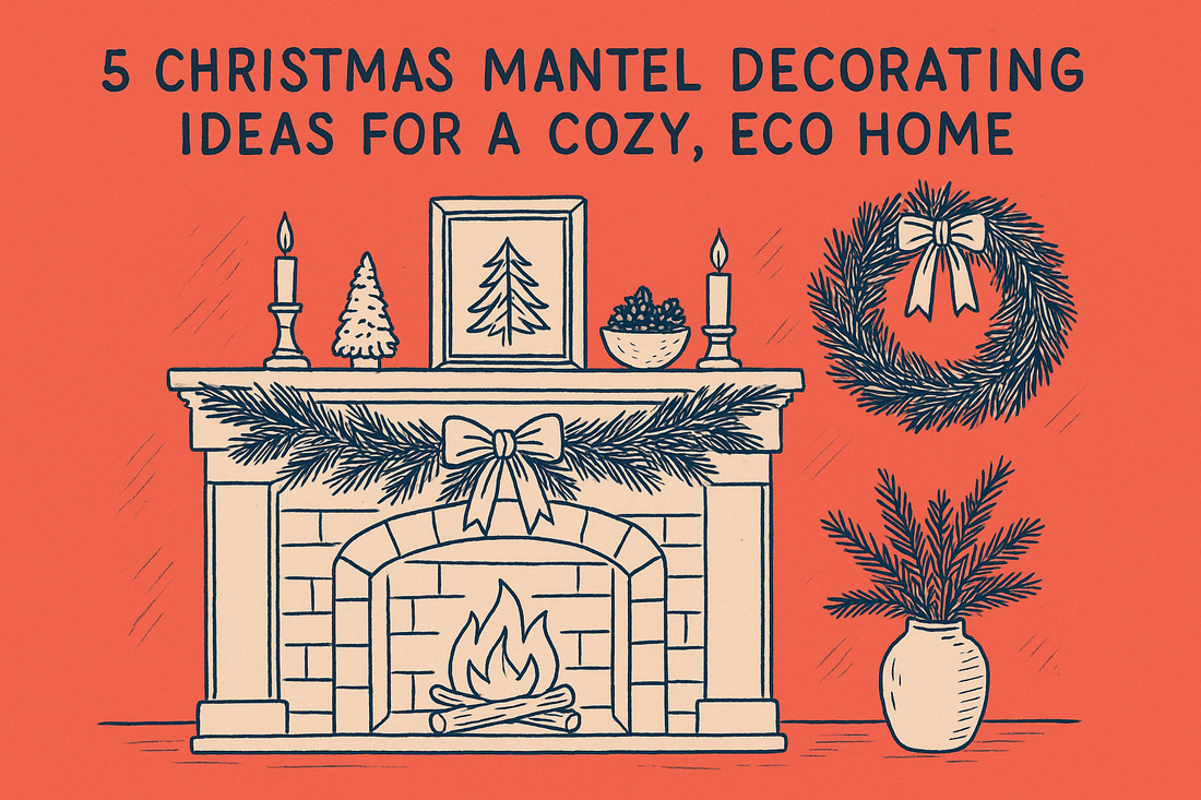 5 Christmas Mantel Decorating Ideas For A Cozy, Eco Home - NOBLE HOME INTERIORS