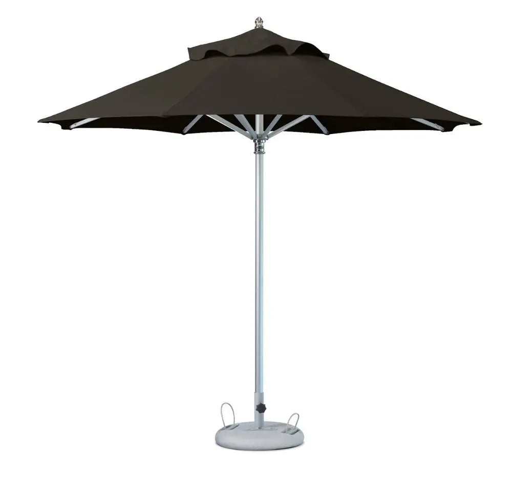 10' Black Polyester Round Market Patio Umbrella - NOBLE HOME INTERIORS
