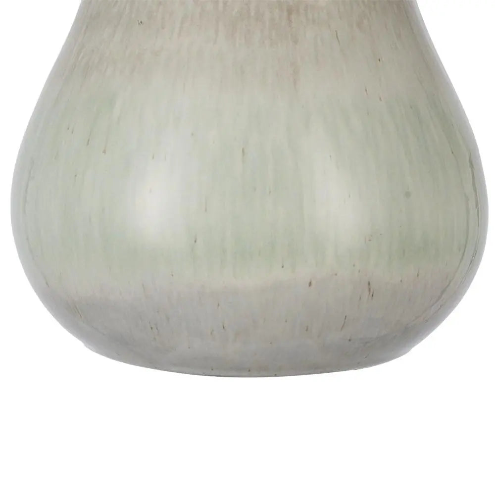 10" Blue Green Sand And Gray Ombre Round Ceramic Table Vase - NOBLE HOME INTERIORS