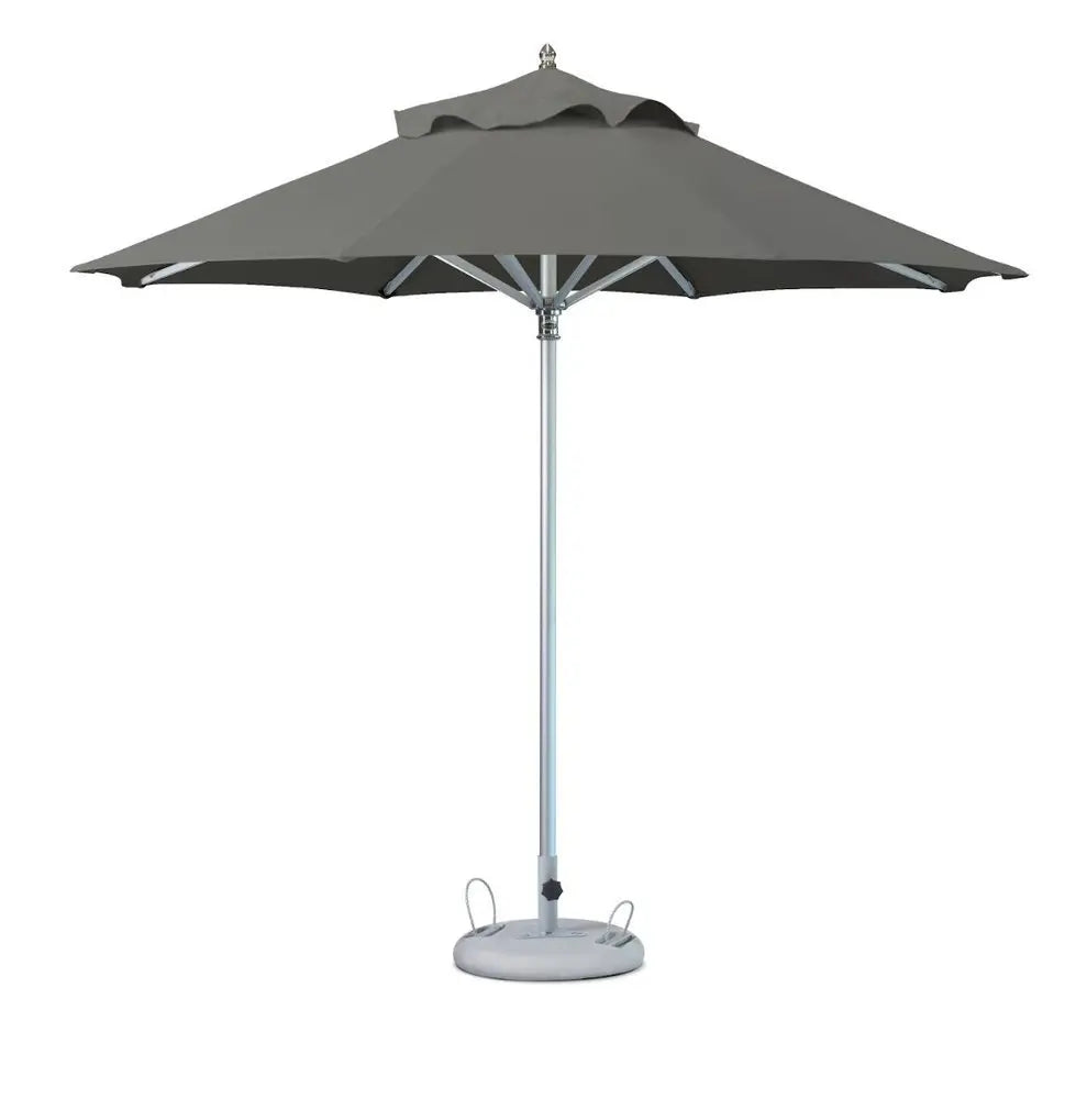 10' Charcoal Polyester Round Market Patio Umbrella - NOBLE HOME INTERIORS