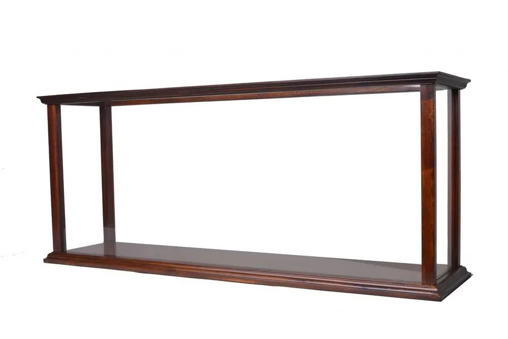 10" Dark Brown And Clear Glass Standard Display Stand - NOVA HOME FURNITURE