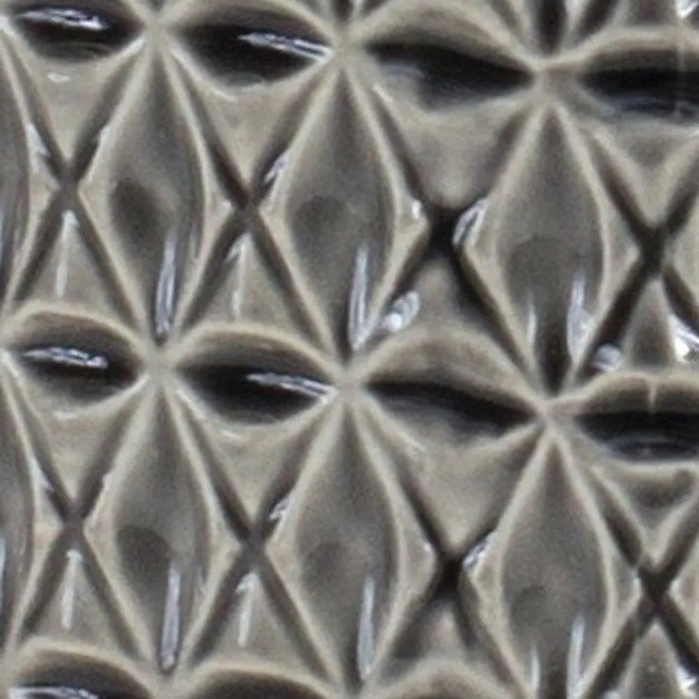 10" Gray Geometric Bud Terracotta Table Vase - NOBLE HOME INTERIORS