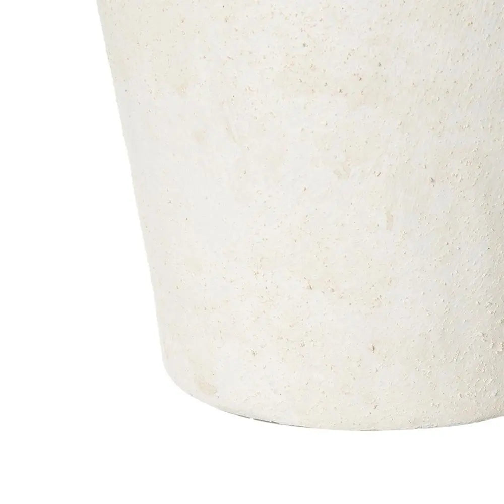 10" Ivory and Brown Ceramic Round Jug Vase - NOBLE HOME INTERIORS