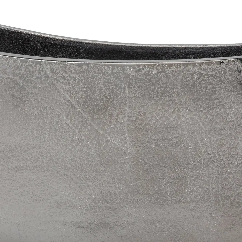 10" Nickel Aluminum Table Vase - NOBLE HOME INTERIORS