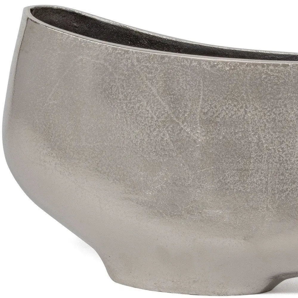 10" Nickel Aluminum Table Vase - NOBLE HOME INTERIORS