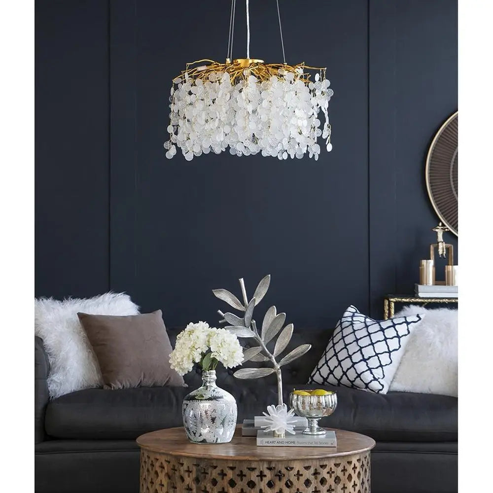 10" Silver Speckle Glass Table Vase - NOBLE HOME INTERIORS