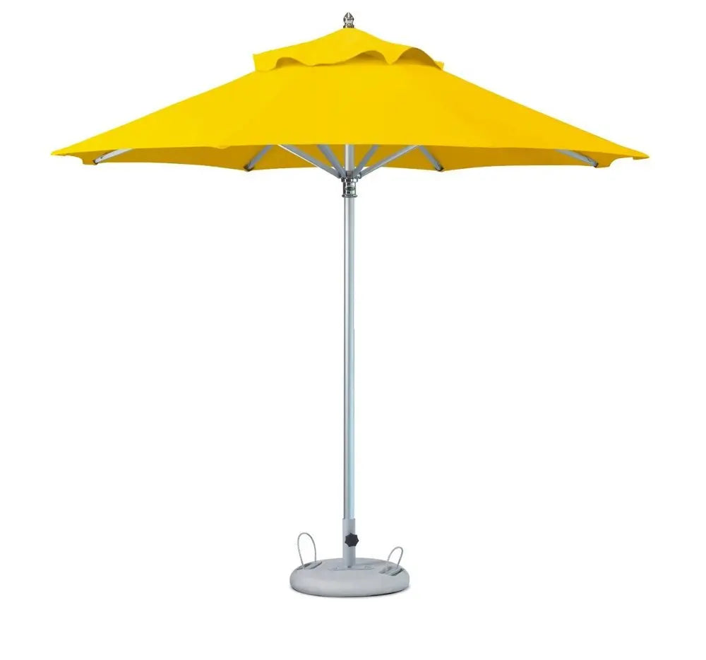 10' Yellow Polyester Round Market Patio Umbrella - NOBLE HOME INTERIORS