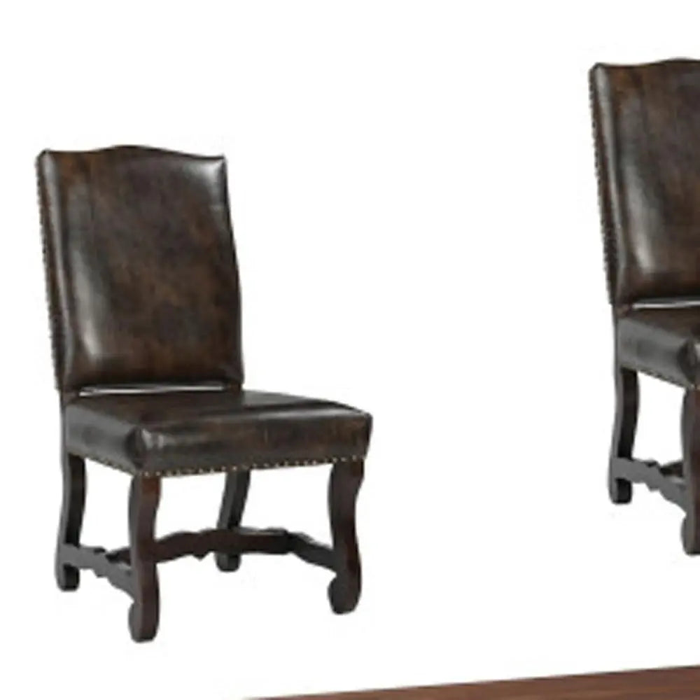 11 Piece Brown Solid Wood Dining Set with 10 - NOVA HOME FURNITURE