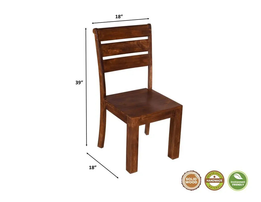 11 Piece Brown Solid Wood Dining Set with 10 - NOVA HOME FURNITURE