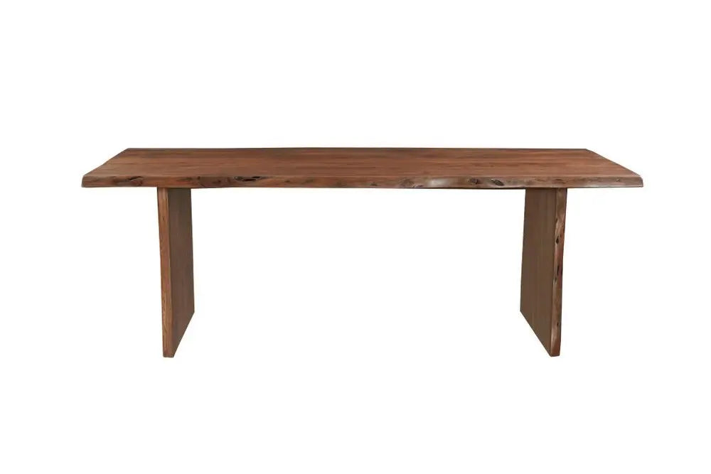 11 Piece Brown Solid Wood Dining Set with 10 - NOVA HOME FURNITURE