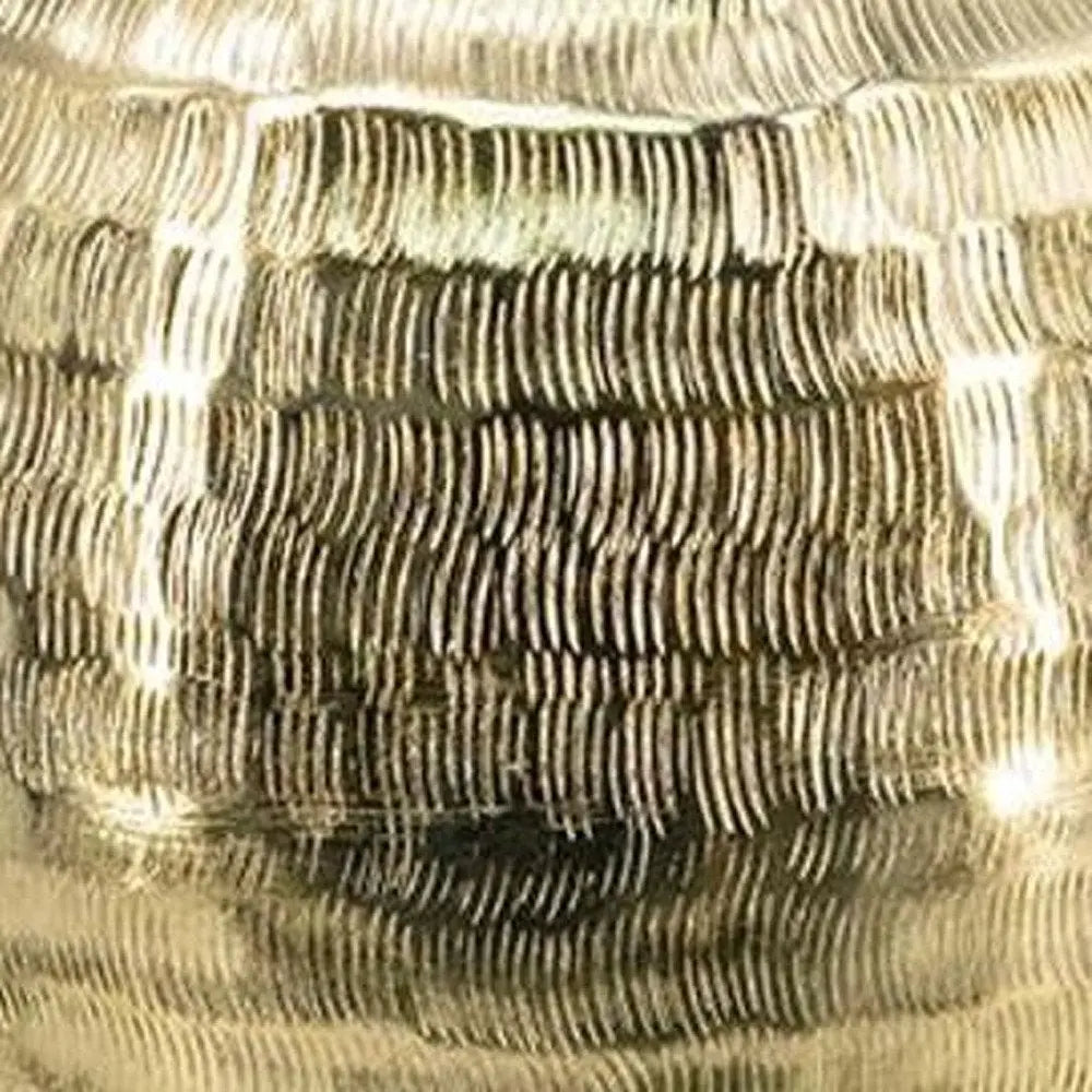 13" Gold Round Aluminum Table Vase - NOBLE HOME INTERIORS