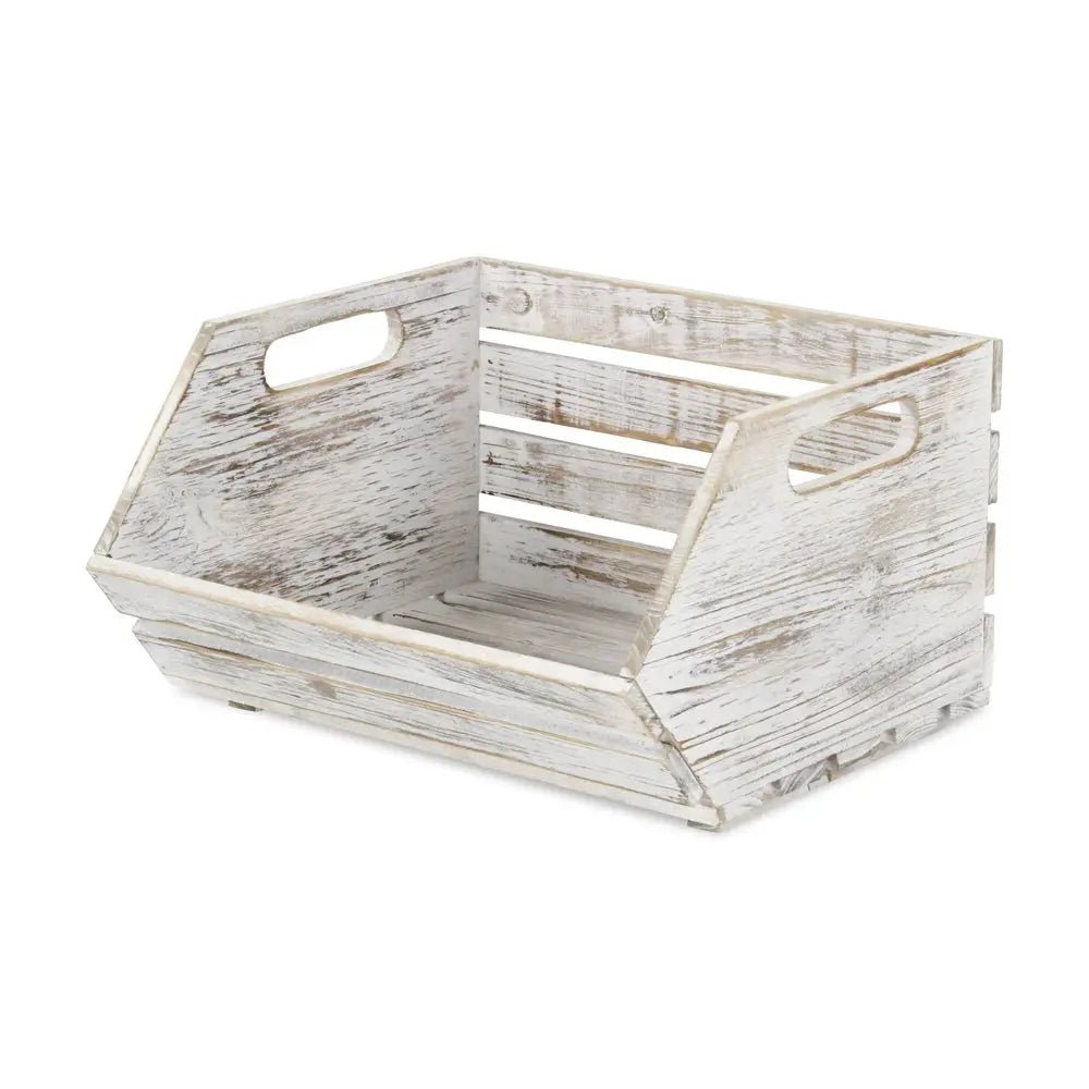 13" Gray Solid Wood Desk Organizer - NOBLE HOME INTERIORS