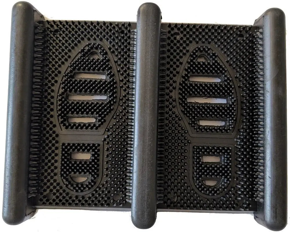 13" X 16" Black Outdoor Rubber Boot Scraper - NOVA HOME FURNITURE