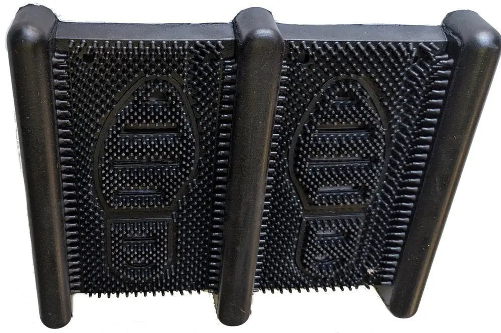 13" X 16" Black Outdoor Rubber Boot Scraper - NOVA HOME FURNITURE