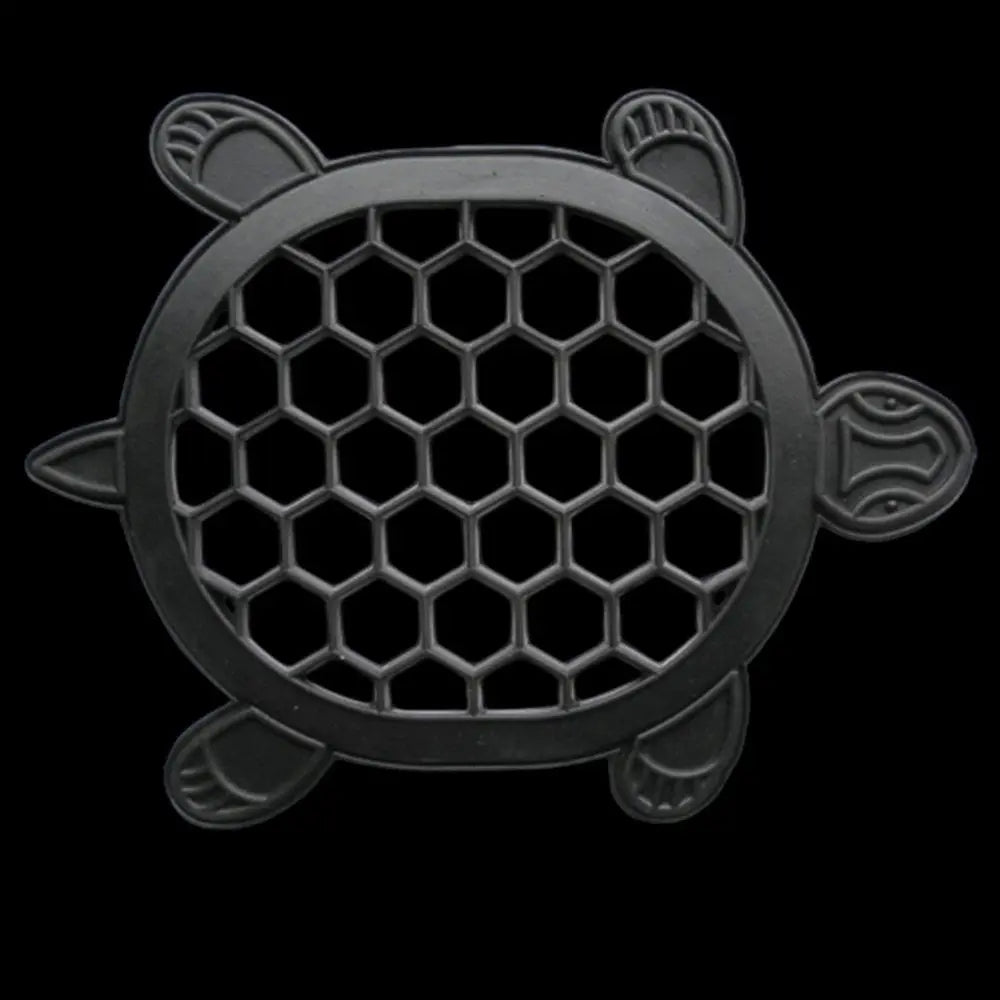 13" X 17" Black Rubber Geometric Outdoor Door Mat - NOBLE HOME INTERIORS