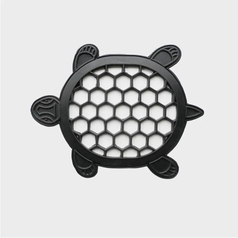 13" X 17" Black Rubber Geometric Outdoor Door Mat - NOBLE HOME INTERIORS