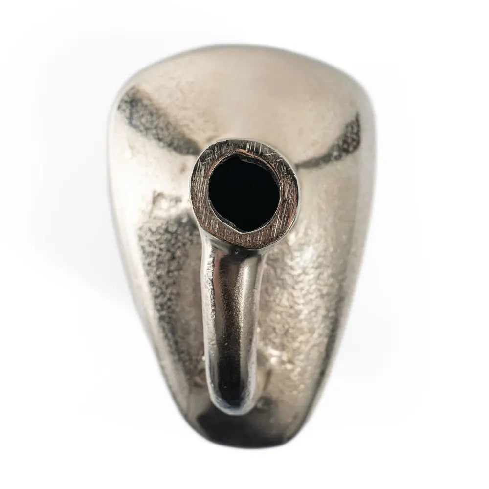 14" Silver Aluminum Jug Table Vase - NOBLE HOME INTERIORS