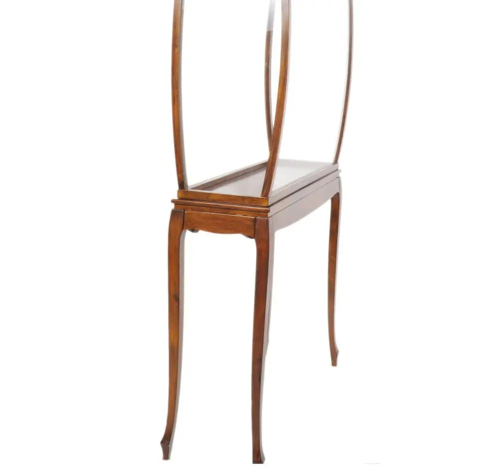 15" Brown And Clear Glass Standard Display Stand - NOVA HOME FURNITURE