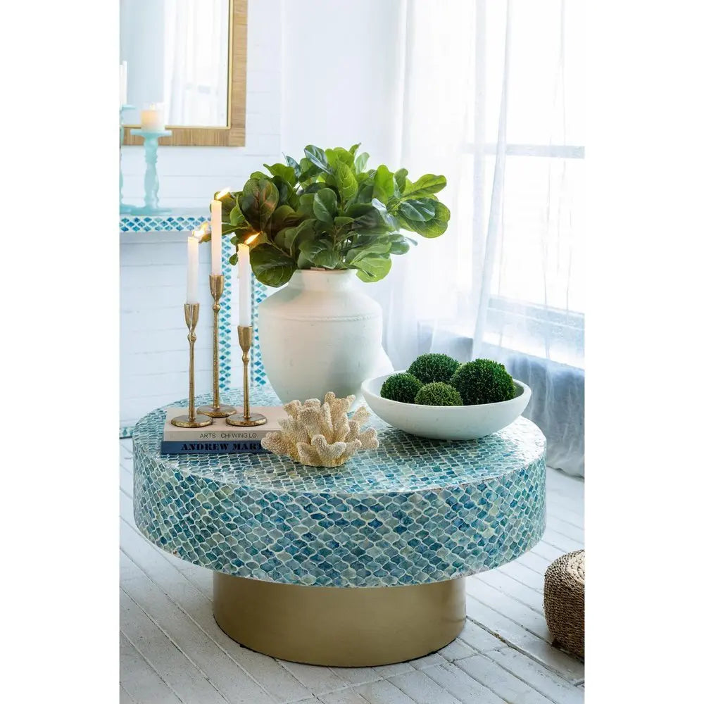 16" White Terracotta Round Jug Vase - NOBLE HOME INTERIORS