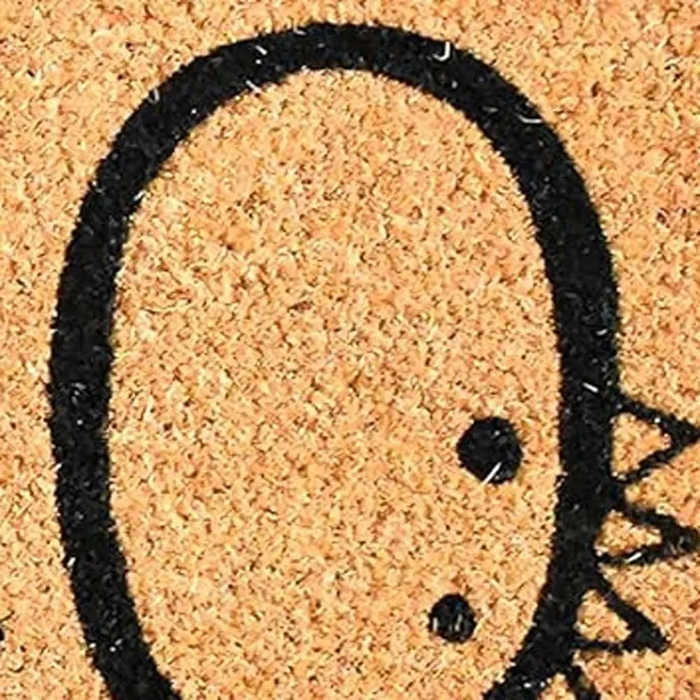 17" X 29" Black And Natural Halloween Halloween Hello Outdoor Coir Door Mat - NOBLE HOME INTERIORS