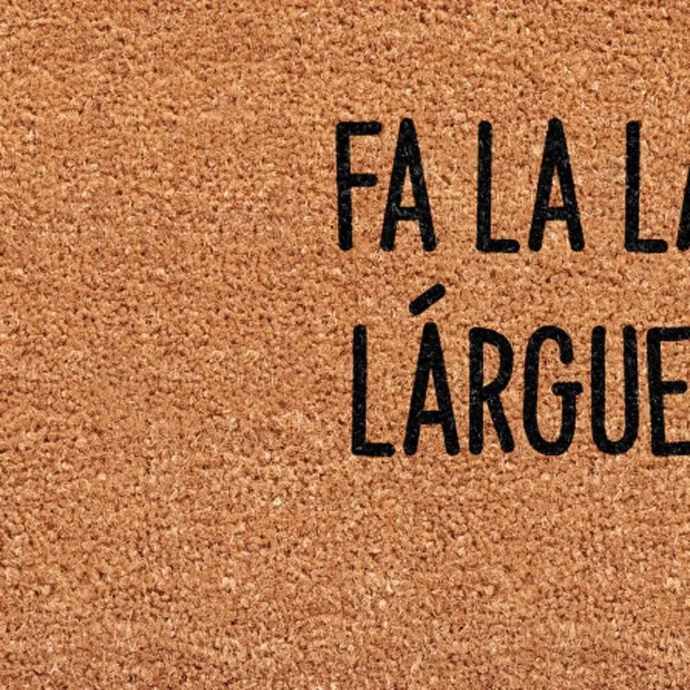 17" X 29" Brown And Black Christmas Outdoor Coir Door Mat - NOVA HOME FURNITURE