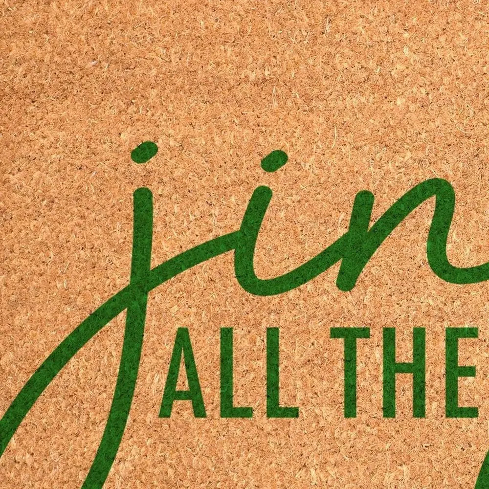 17" X 29" Brown And Black Christmas Outdoor Coir Door Mat - NOVA HOME FURNITURE