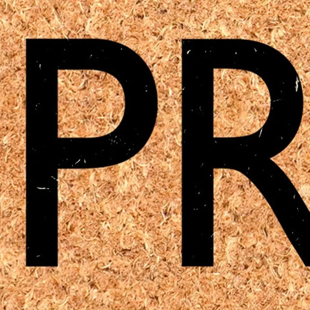 17" X 29" Brown And Black Christmas Outdoor Coir Door Mat - NOVA HOME FURNITURE