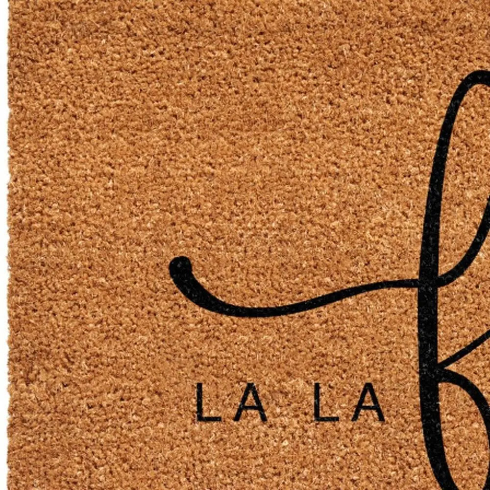 17" X 29" Brown And Black Christmas Outdoor Coir Door Mat - NOVA HOME FURNITURE