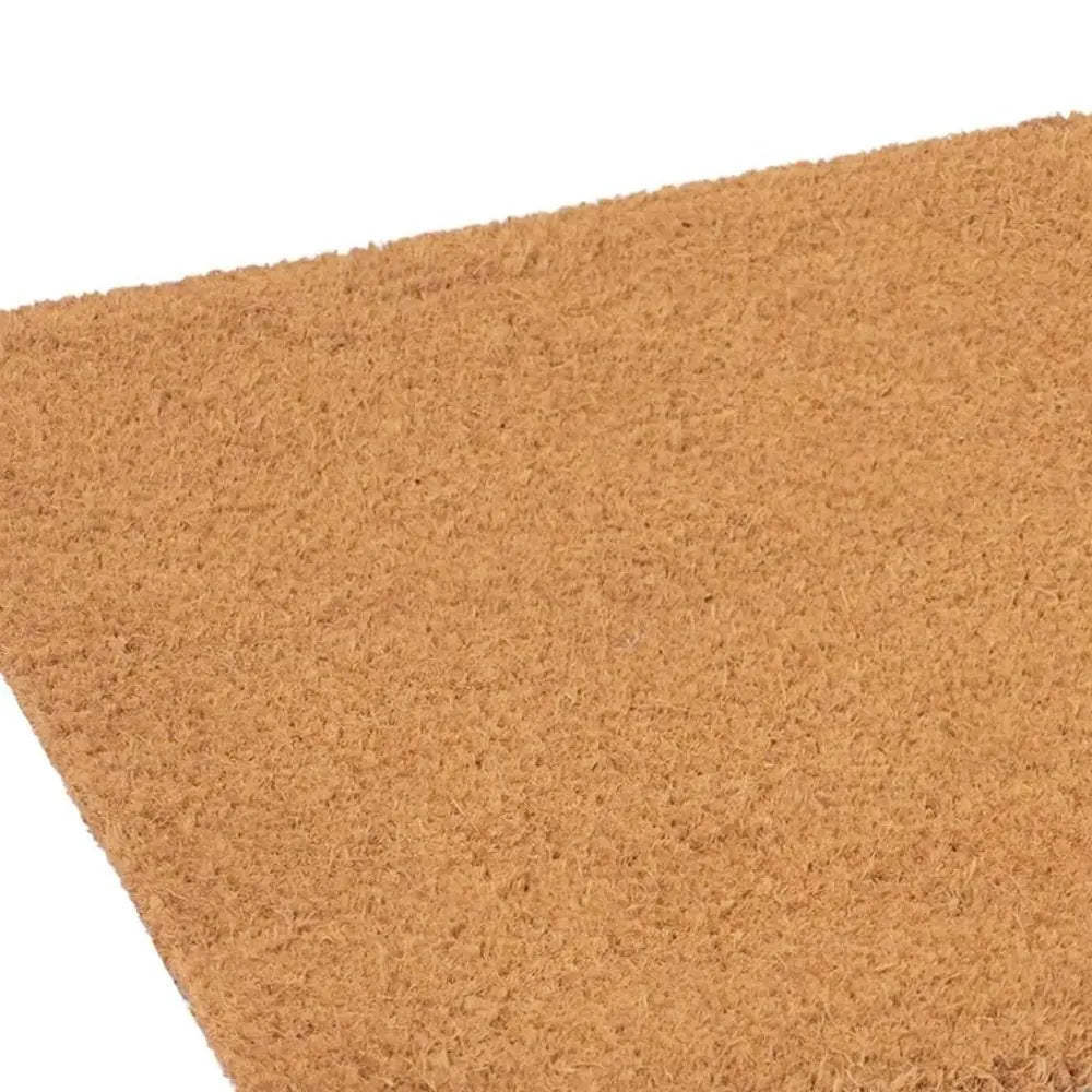 17" X 29" Brown And Black Christmas Outdoor Coir Door Mat - NOVA HOME FURNITURE