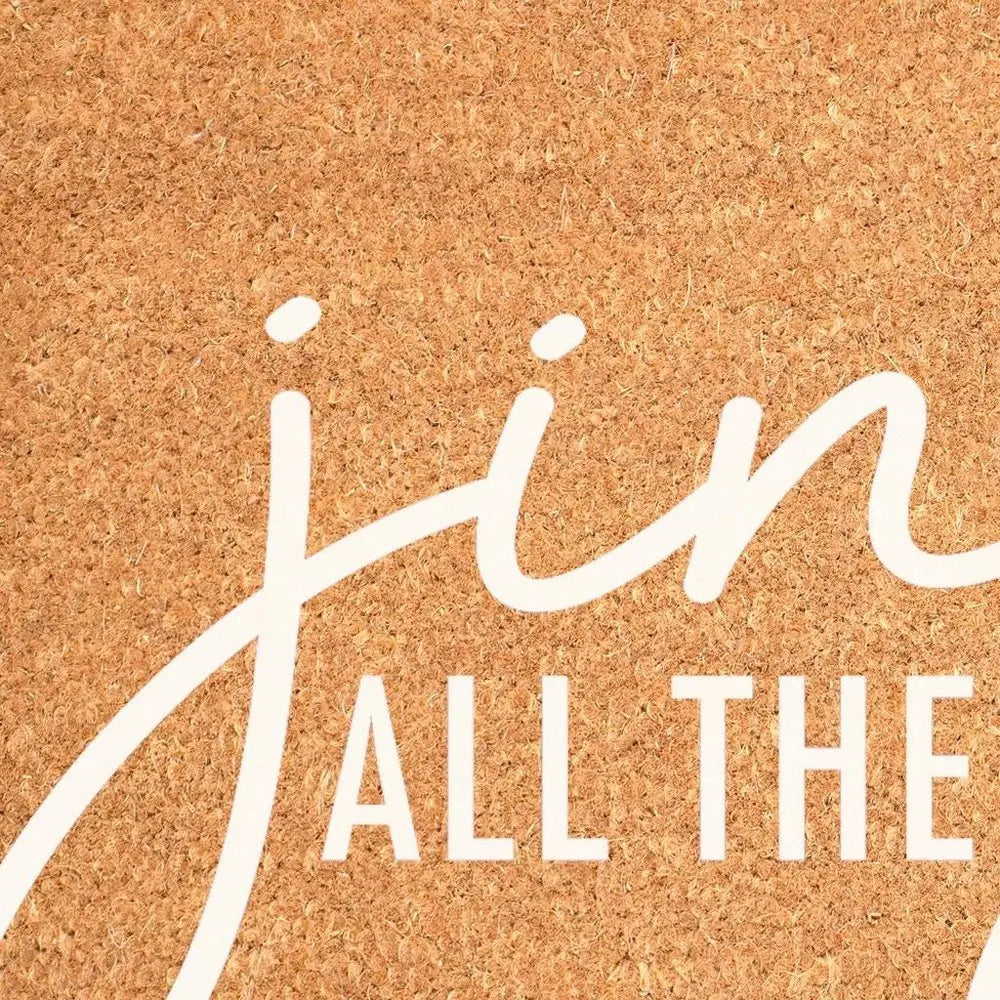 17" X 29" Brown And Black Christmas Outdoor Coir Door Mat - NOBLE HOME INTERIORS