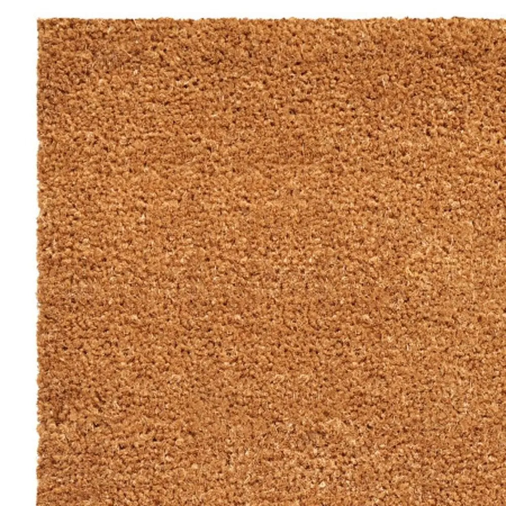 17" X 29" Brown Christmas Feliz Navidad Outdoor Coir Door Mat - NOVA HOME FURNITURE
