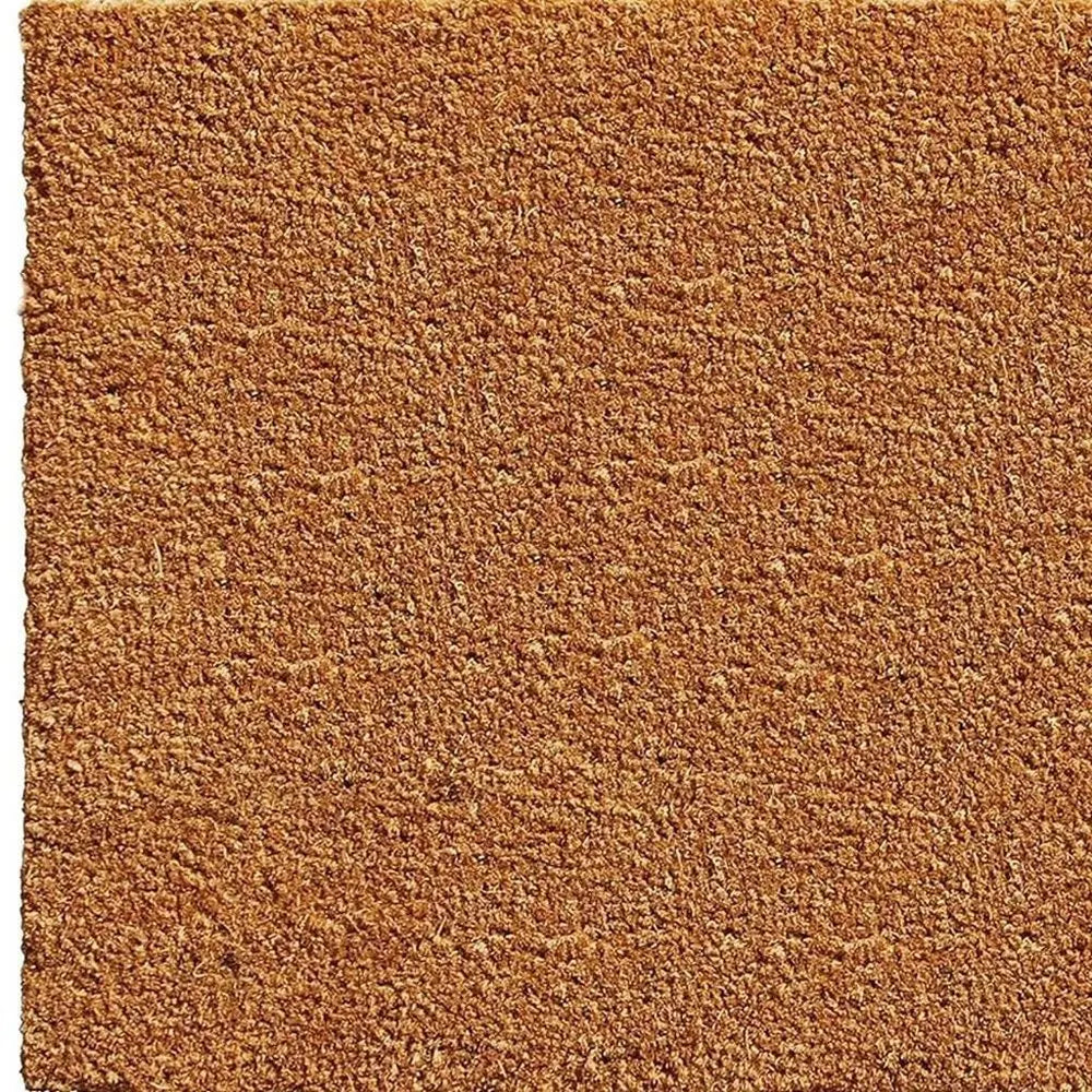 17" X 29" Natural And Red Hello Outdoor Coir Door Mat - NOBLE HOME INTERIORS