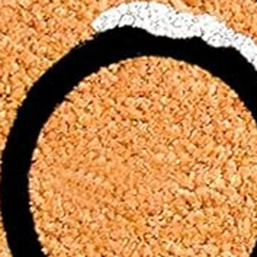 17" X 29" Natural Black And White Feliz Navidad Snowman Coir Door Mat - NOBLE HOME INTERIORS