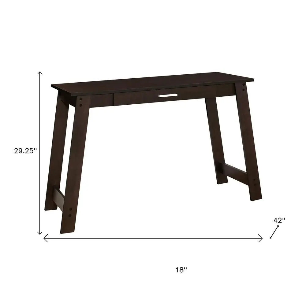 18" Brown Computer Desk - NOBLE HOME INTERIORS