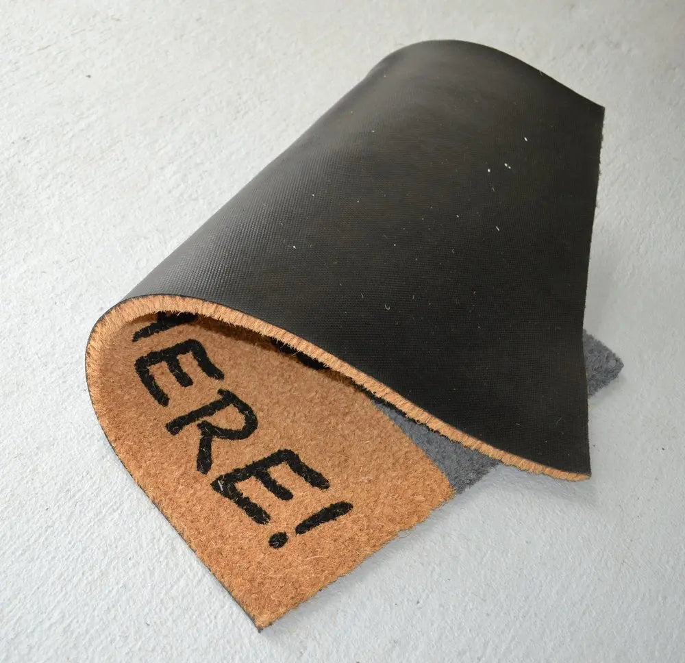 18" X 30" Beige and Black Coir Animal Print Outdoor Door Mat - NOBLE HOME INTERIORS