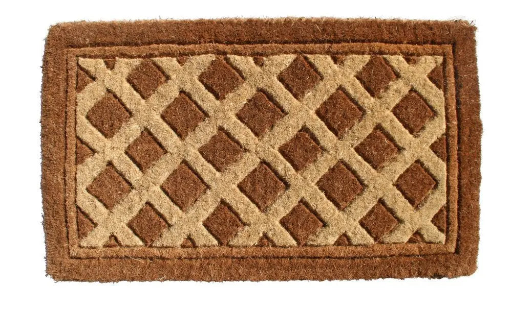 18" X 30" Brown Coir Outdoor Door Mat - NOBLE HOME INTERIORS