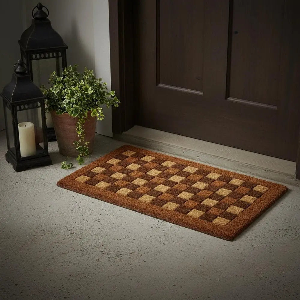 18" X 30" Brown Coir Outdoor Door Mat - NOBLE HOME INTERIORS