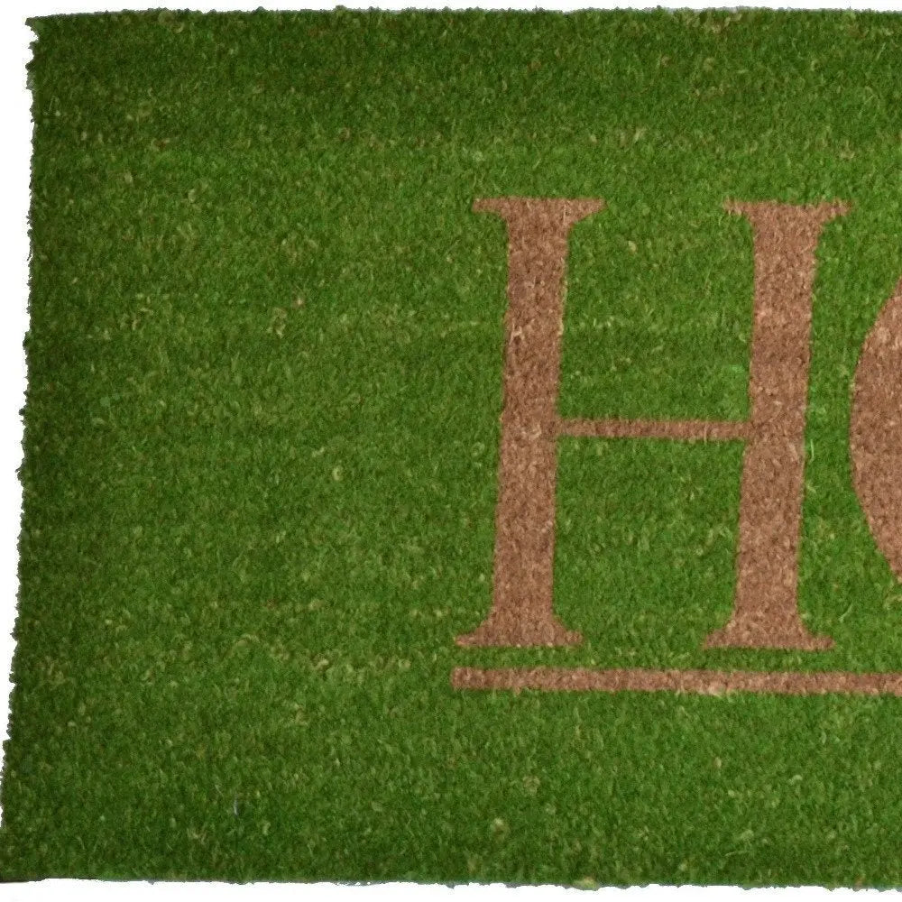 18" X 48" Green Coir Home Outdoor Door Mat - NOBLE HOME INTERIORS
