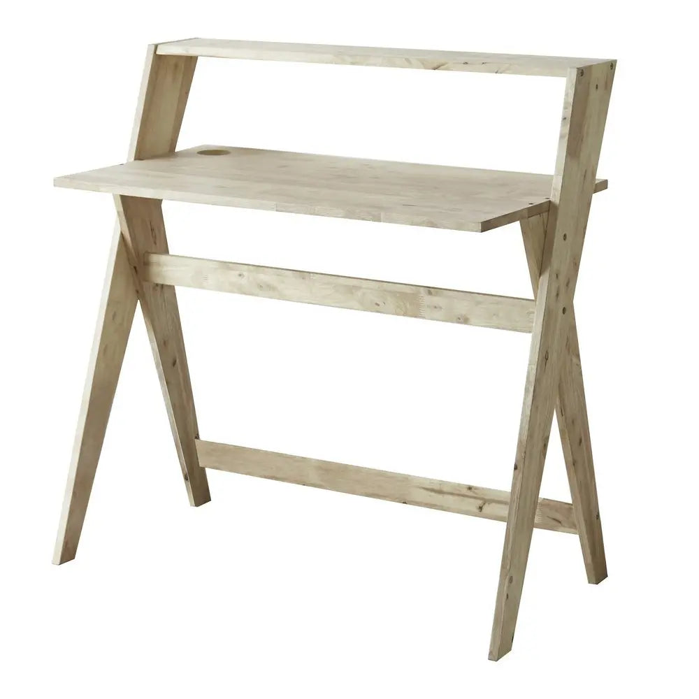 20" Natural Wood Writing Desk - NOBLE HOME INTERIORS