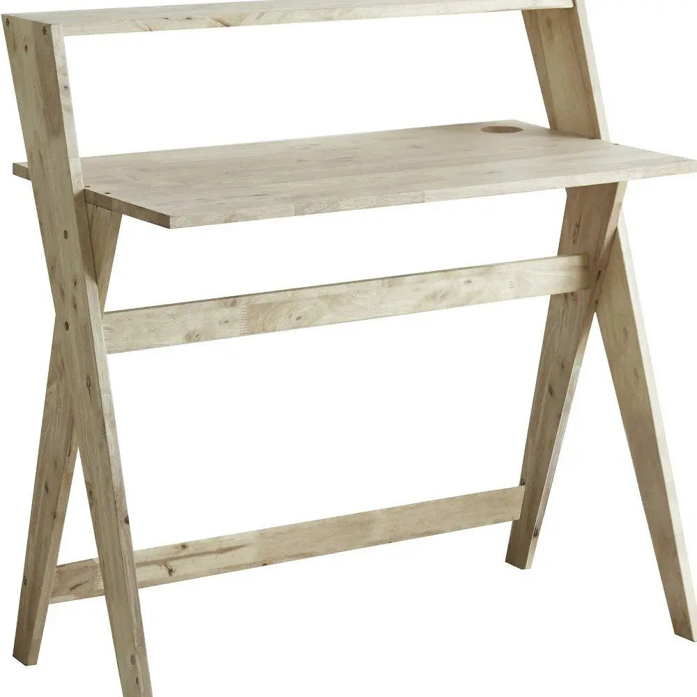20" Natural Wood Writing Desk - NOBLE HOME INTERIORS