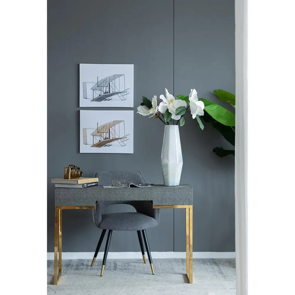 20" Opal Cylinder Glass Table Vase - NOBLE HOME INTERIORS