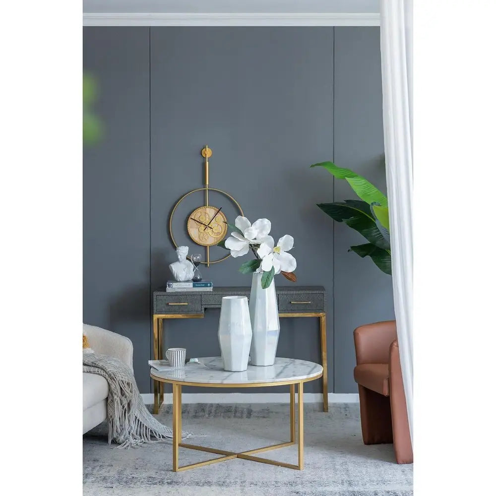 20" Opal Cylinder Glass Table Vase - NOBLE HOME INTERIORS