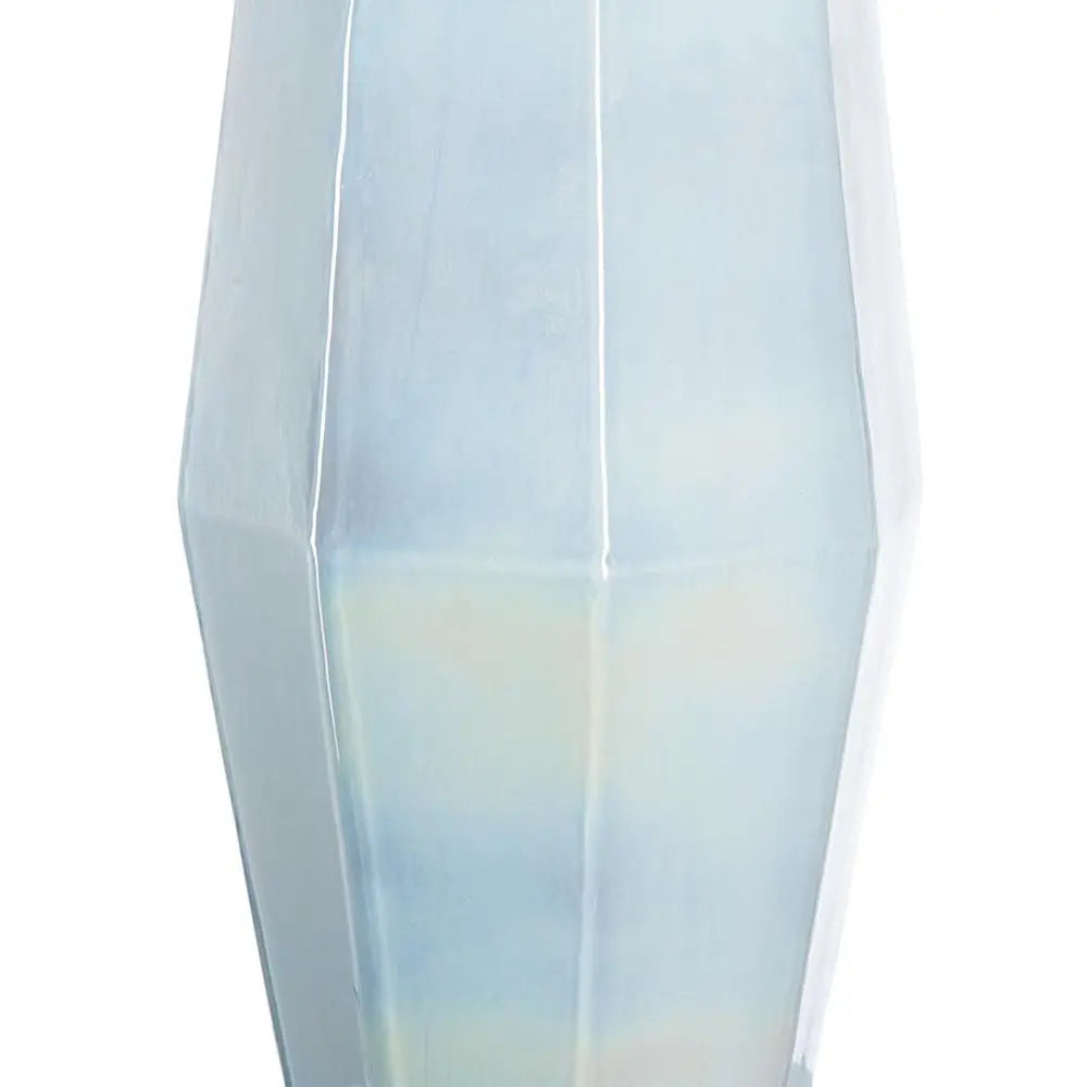 20" Opal Cylinder Glass Table Vase - NOBLE HOME INTERIORS