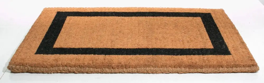 22" X 36" Brown and Black Coir Outdoor Door Mat - NOBLE HOME INTERIORS