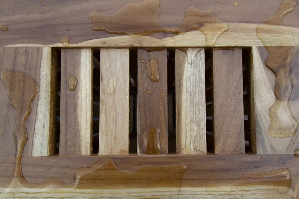 23" Brown Solid Wood Laundry Hamper With Lid - NOBLE HOME INTERIORS