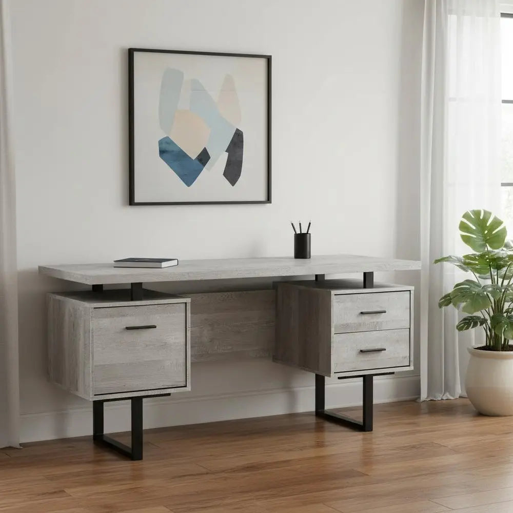 24" Brown and Black With Three Drawers - NOBLE HOME INTERIORS
