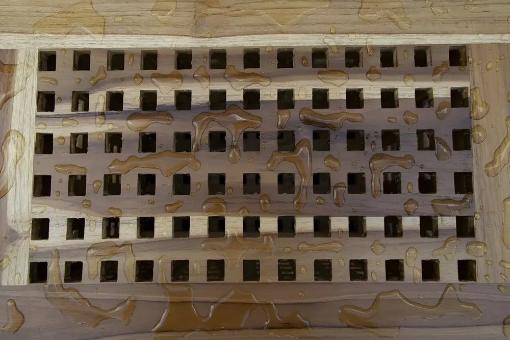 24" Brown Solid Wood Laundry Hamper With Lid - NOBLE HOME INTERIORS