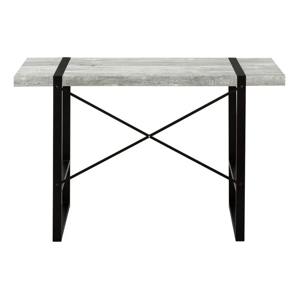 24" Gray and Black Computer Desk - NOBLE HOME INTERIORS
