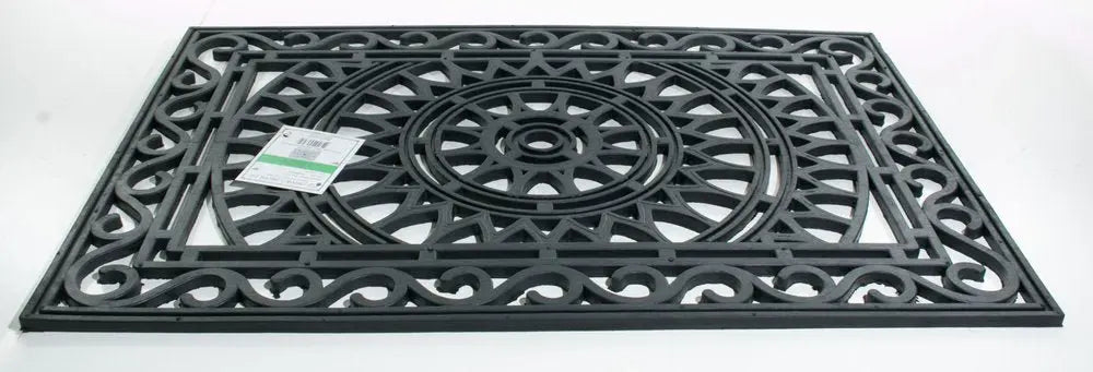 24" X 36" Black Rubber Outdoor Door Mat - NOBLE HOME INTERIORS