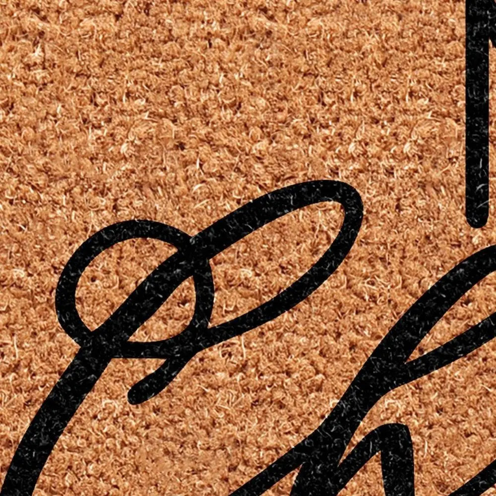 24" X 36" Brown And Black Christmas Merry Christmas Outdoor Coir Door Mat - NOBLE HOME INTERIORS